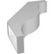 Ekena Millwork 5 1/2-in. W x 24-in. D x 36-in. H Funston Architectural Grade PVC Knee Brace BRCP055X24X36FST - alternate 2